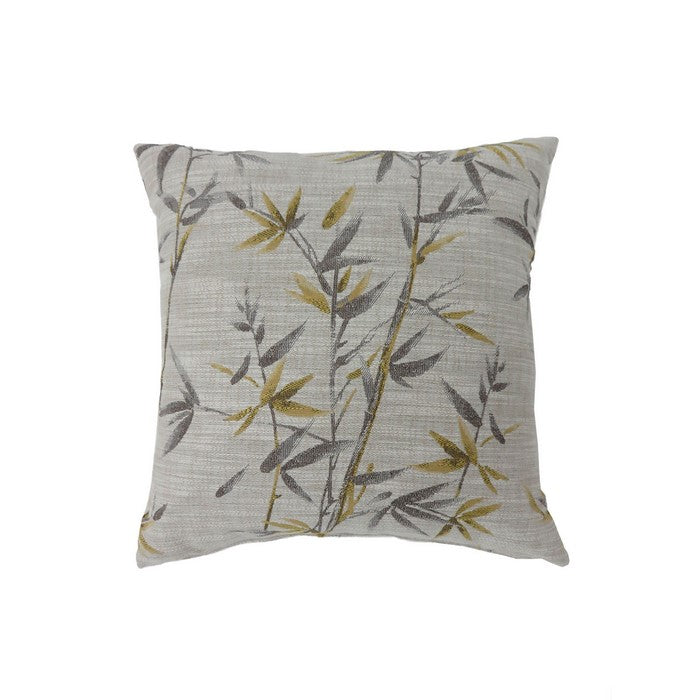 Contemporary Style Set of 2 Throw Pillows, Yellow