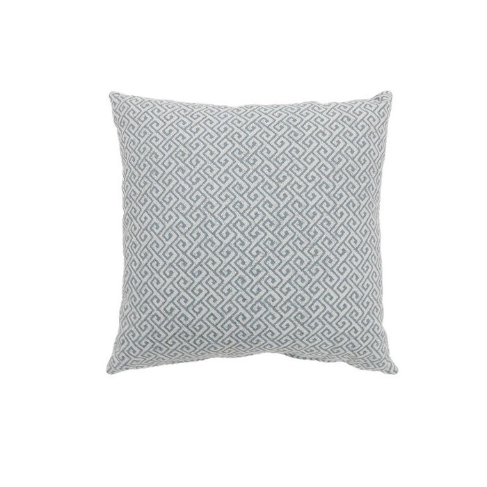 Contemporary Style Small Diagonal Patterned Set of 2 Throw Pillows, Blue