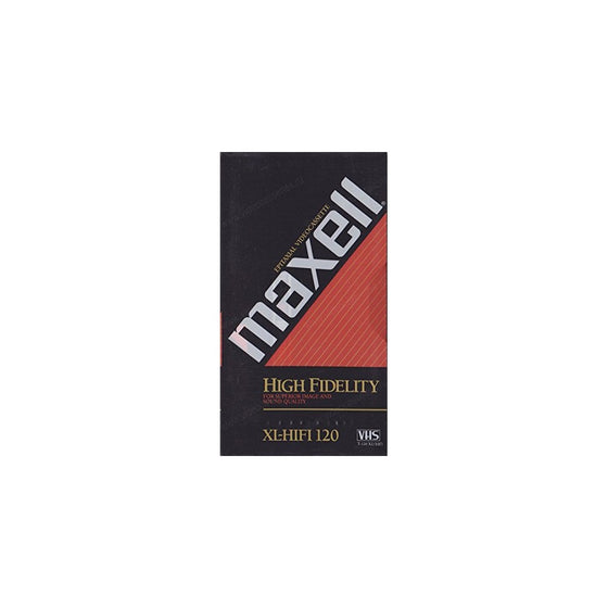 MAXELL T-120XLHF HiFi VHS Tape (Package of 1)