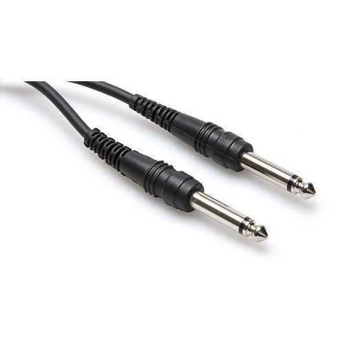 Hosa CPP-110 1/4 inch TS to 1/4 inch TS Unbalanced Interconnect Cable, 10 feet