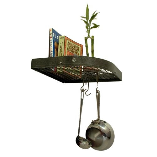 Enclume Premier Large 16-Inch Corner Pot Rack, Hammered Steel