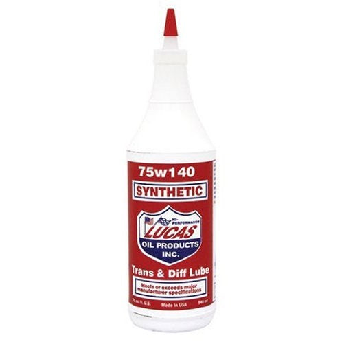 Lucas Oil LUC10121 SAE 75W-140 Synthetic Transmission and Differential Lube - 1 Quart