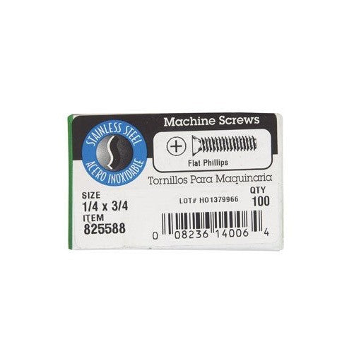 SCRW MCH PH FH1/4-20X3/4 by HILLMAN MfrPartNo 0825588
