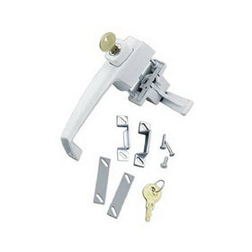 Wright Products VK333X3WH KEYED TIE-DOWN PUSH BUTTON Handle, WHITE