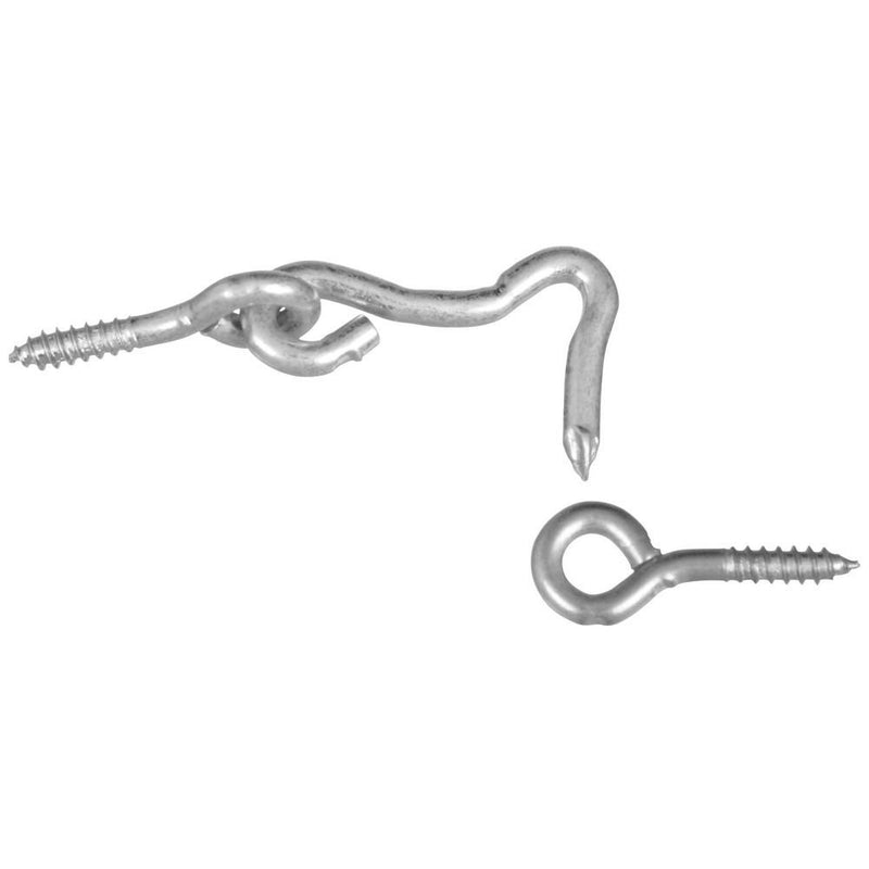 National Hardware N117-820 V2000 Hooks & Eyes in Zinc plated, 2 pack