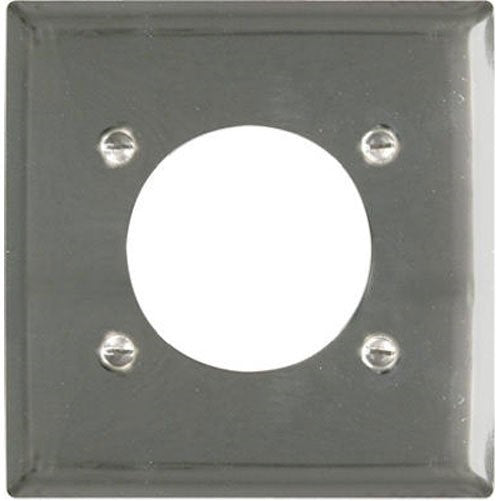 Legrand - Pass & Seymour S3862CCC10 Smooth Chrome Wall Plate Power Outlet Receptacle Two Gang