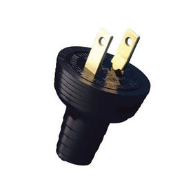 Leviton 48642 15Amp-125 Volt Non grounding plug, Black