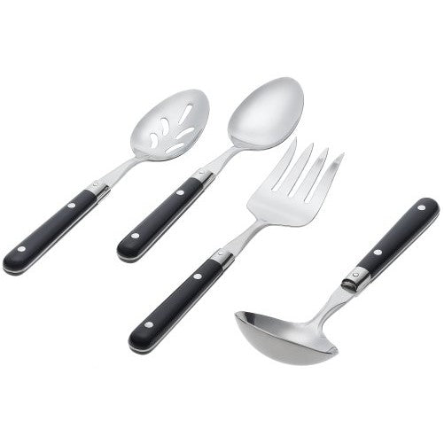 Ginkgo International Le Prix 4-Piece Stainless Steel Hostess Serving Set, Navy