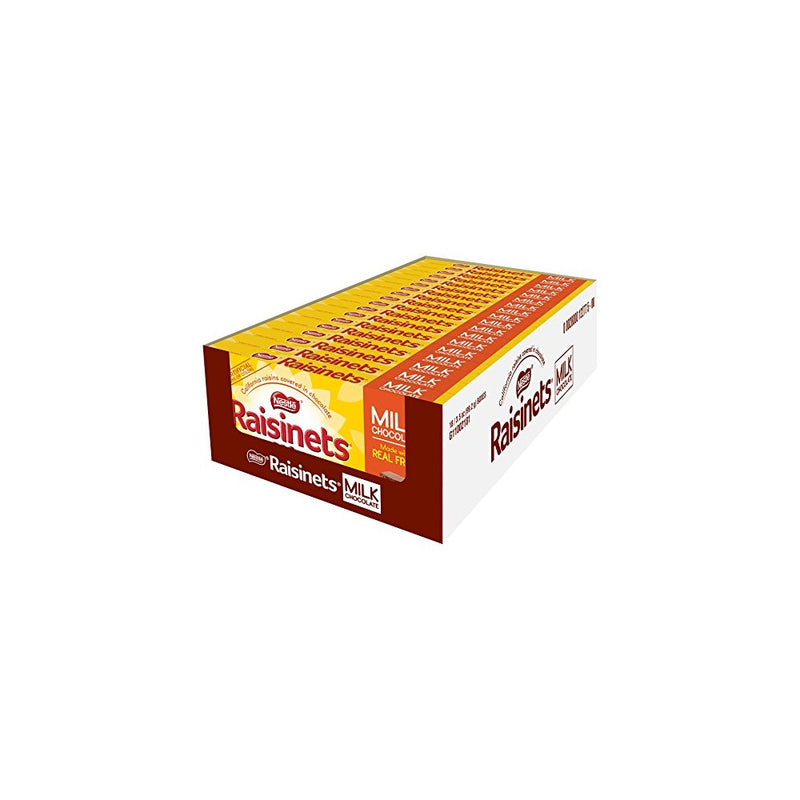 Nestle Raisinets Milk Chocolate On the Go Concession Box, 3.5-Ounce Boxes (Pack of 18)