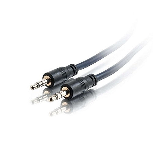 C2G 40517 3.5mm Stereo Audio Cable with Low Profile Connectors M/M, Plenum CMP-Rated (35 Feet, 10.66 Meters)