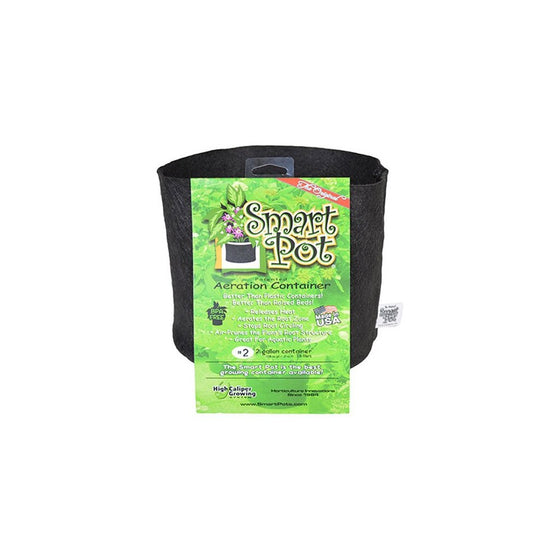 Smart Pots 2-Gallon Smart Pot Soft-Sided Container, Black