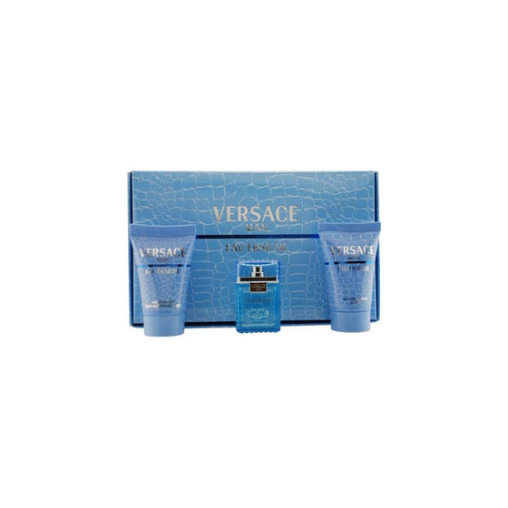 Versace Man Eau Fraiche By Gianni Versace For Men Edt .17 Oz Mini & After Shave Balm .8 Oz Mini & Shower Gel .8 Oz Mini