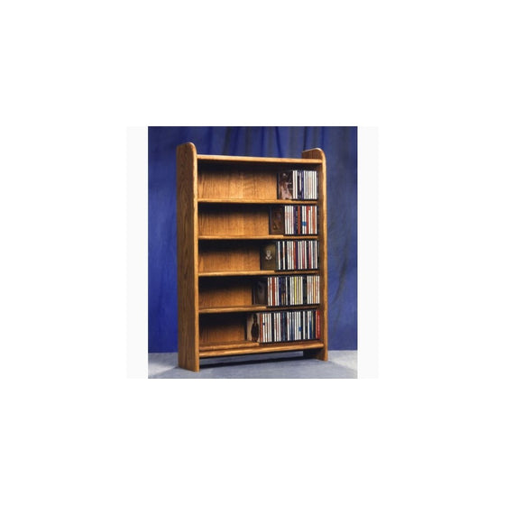 5 Shelf CD Storage (Honey Oak)