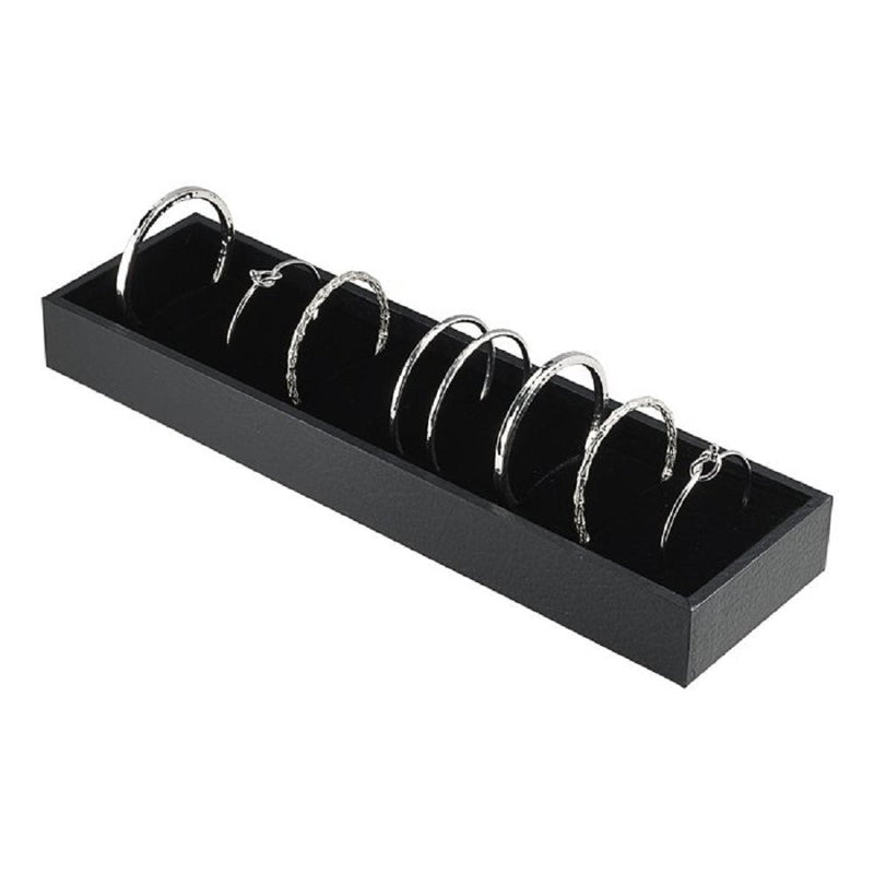 Black Bangle Trays With 21 Slot Inserts For Jewelry Display by Regal Pak