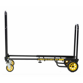 Rock-N-Roller R2RT (Micro) 8-in-1 Folding Multicart/Hand Truck/Dolly/Platform Cart/26" to 39" Telescoping Frame Load Capacity 350 lbs, Black