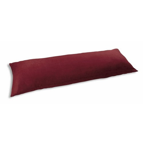 Newpoint International Inc. Microsuede Body Pillow Cover With Double Sided Zippers, Red