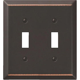 Jackson-Deerfield Mfg. 9AZ102 Antique Bronze Steel Switch Wall Plate