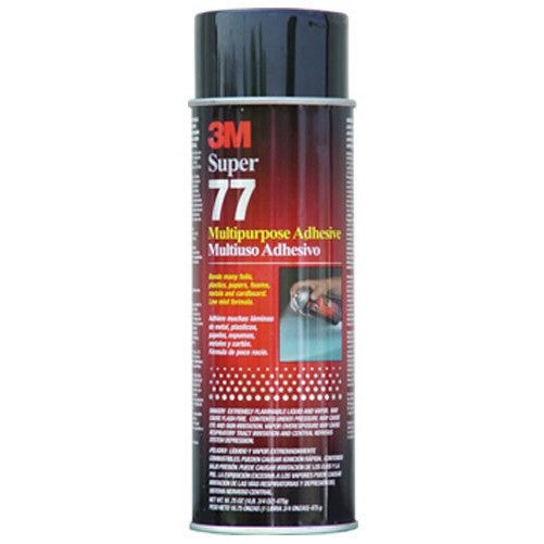 3M 77-24 Super 77 Multipurpose Spray Adhesive - 16-3/4-oz Net Wt (21210)