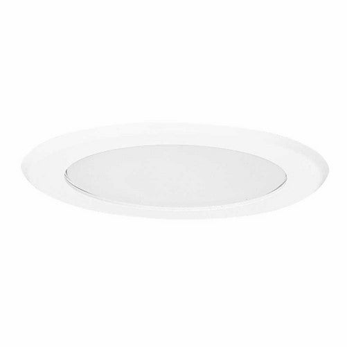 All-Pro 5051PS 5-Inch Trim Showerlight Trim, White Trim with Flat Frost Lens