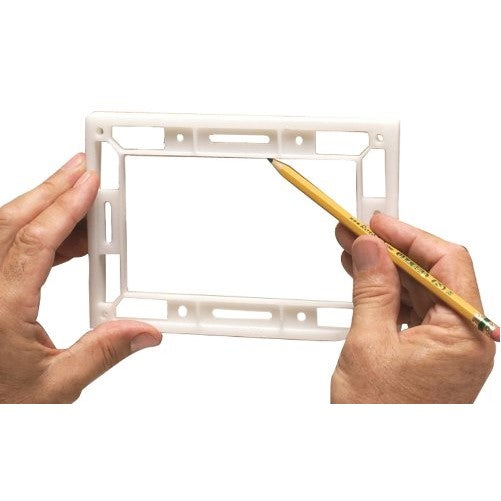 Arlington DBHR141-1 Outdoor Electrical-Box Adapter Plate for Existing Siding Retrofit Construction, Horizontal, 1/2-Inch Lap