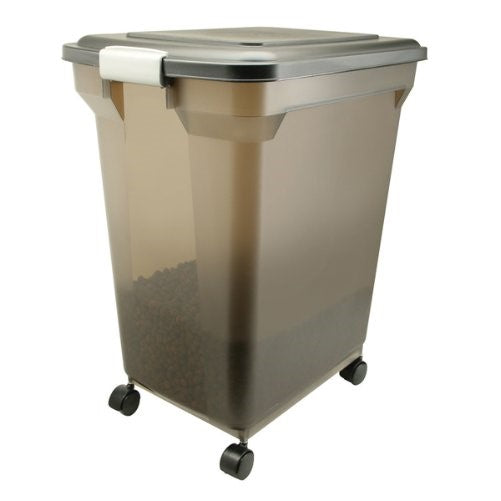 IRIS Premium Airtight Pet Food Storage Container, 22-Pounds,Smoke