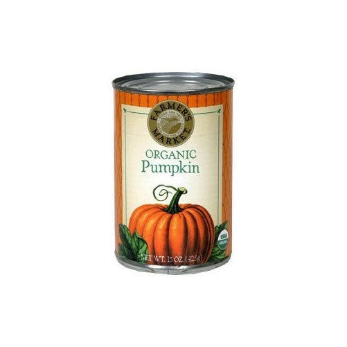 Farmer's Market Organic Pumpkin Puree 15 oz. Cans (Pack of 6)