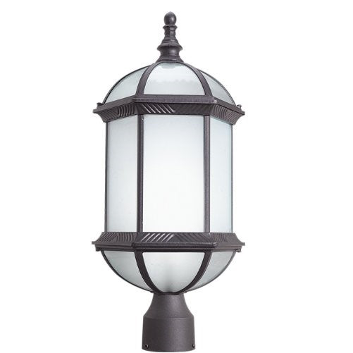 Woodbridge Lighting 61036WL-RTP Glenwood 1-Light Outdoor Post Mount, Powder Coat Rust