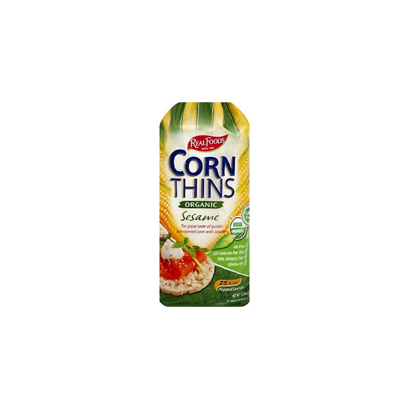 Sesame Corn Thins 5.30 Ounces (Case of 6)