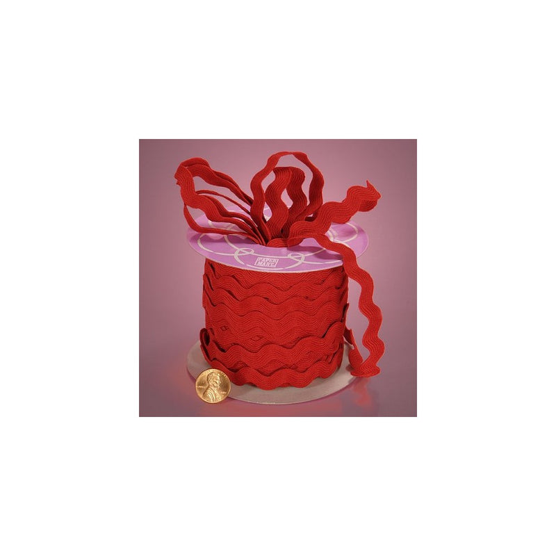 Red Ric Rac Trim, 11mm X 25Yd