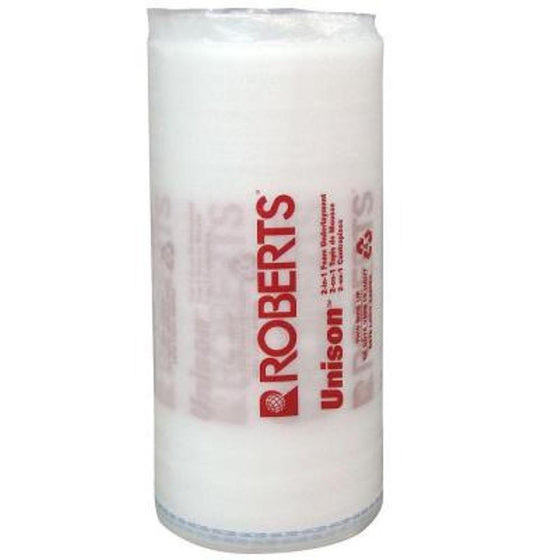 UNISON 1,500 sq. ft. roll, 375 ft. x 4 ft. x 3/32 in., 2-in-1 Underlayment for Laminate and Engineered Wood Flooring