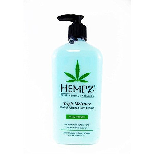 Hempz Triple Moisture Herbal Whipped Body Creme, 17 Fluid Ounce