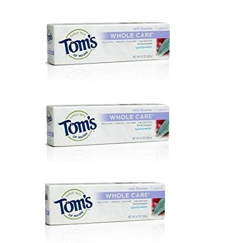 Tom's Of Maine Whole Care Toothpaste Wintermint, 4.7, 3 Pk