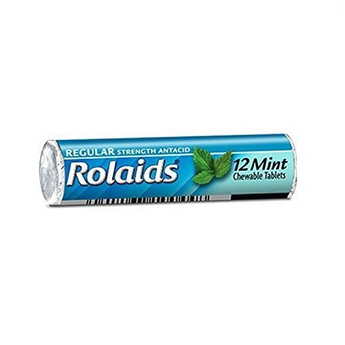 Chattem Labs Rolaids Extra Strength Antacid Chewable Tablets, Mint, 8 Ounce