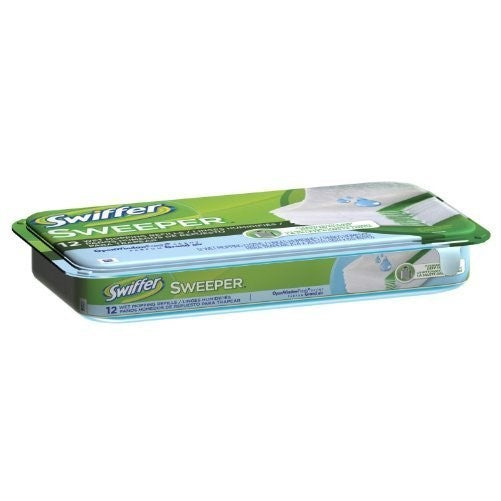 Swiffer Products - Swiffer - Wet Refill System, Cloth, 12/Box - Sold As 1 Box - Premoistened cloths for 10" Swiffer Sweeper. - Safe for use on linoleum, vinyl, ceramic and finished wood floors. (Pack of 4)