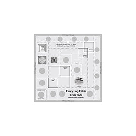 Creative Grids Curvy Log Cabin Trim Tool Quilting Ruler Template for 8" Finished Blocks CGRJAW5