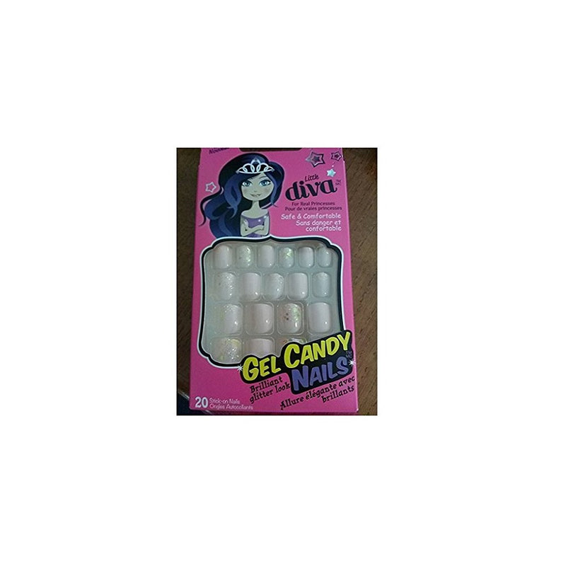 Little Diva Gel Candy Nails - 20 Stick on Nails 60701/BLDG03