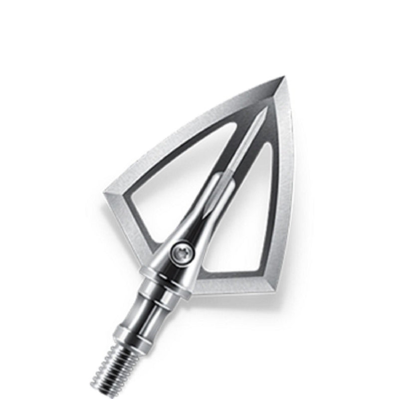 Solid Broadheads Turkey D Cap Broadheads 3 Standard Blade (2 Pack), Silver