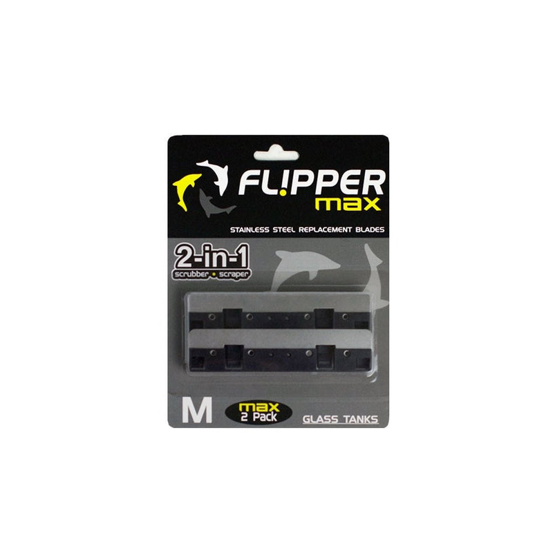 Flipper 2 Piece Stainless Steel Replacement Blade for Glass Tanks