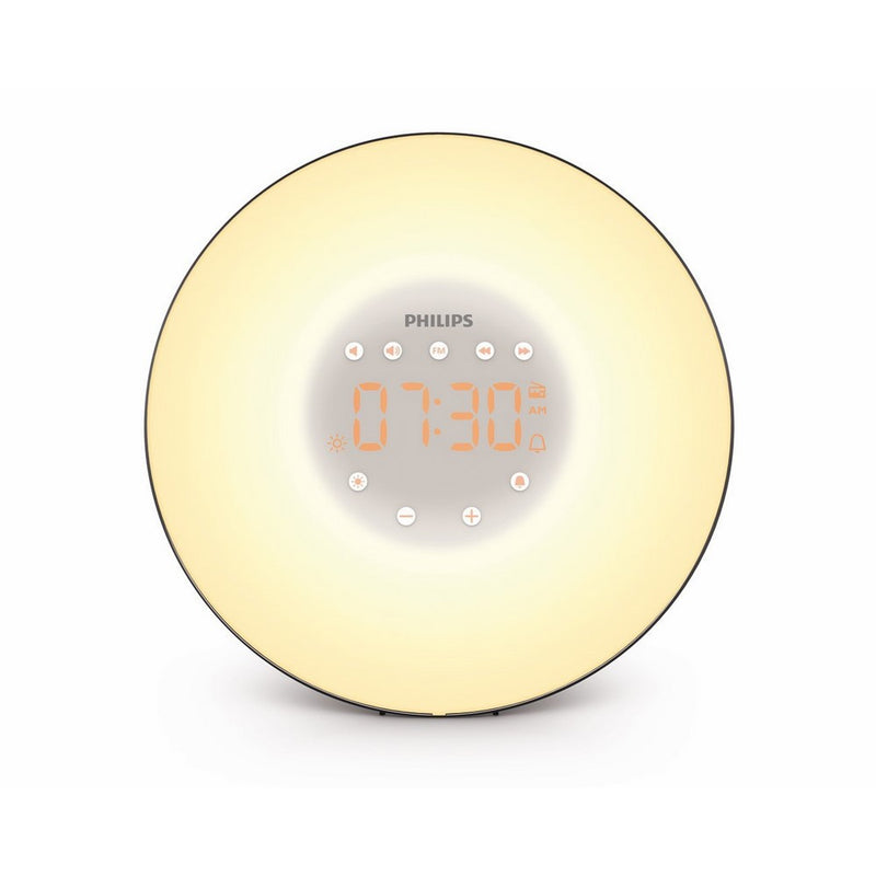 PhilipsWake-Up Light with Sunrise Simulation and Radio, Black, HF3506