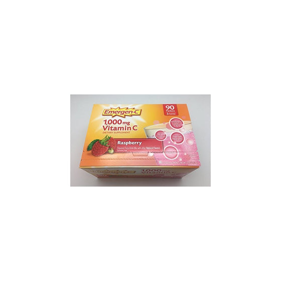 Emergen-C Raspberry Fizzy Drink Mix 90 Pack