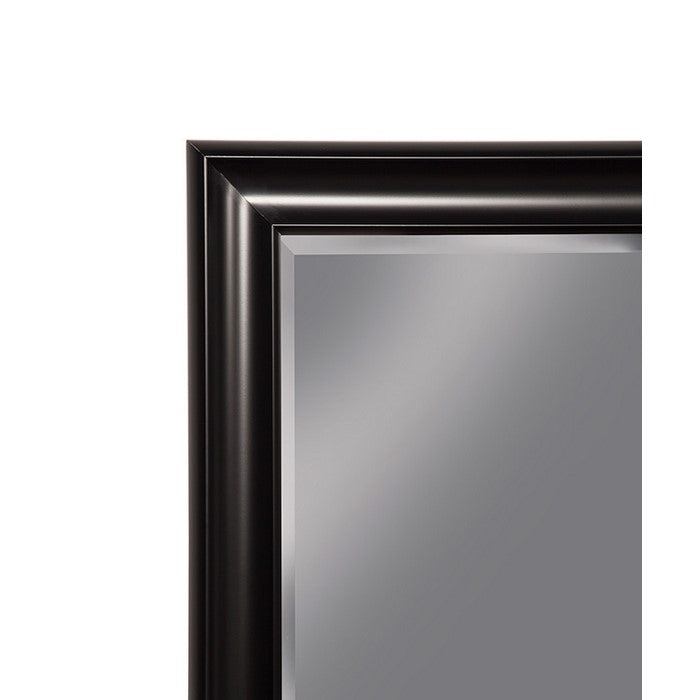 Full Length Leaner Mirror With a Rectangular Polystyrene Frame, Black
