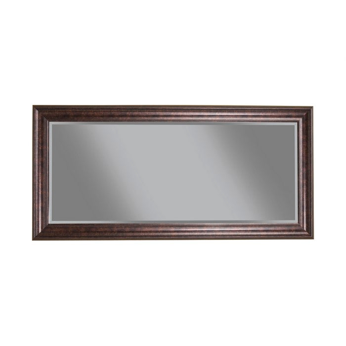 Full Length Leaner Mirror With a Rectangular Polystyrene Frame, Oil Rubbed Bronze