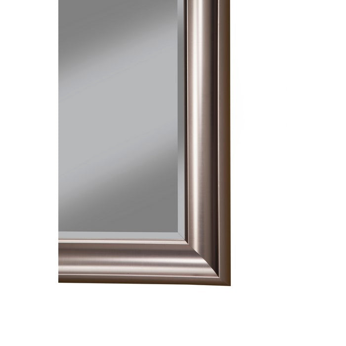 Full Length Leaner Mirror With a Rectangular Polystyrene Frame, Silver