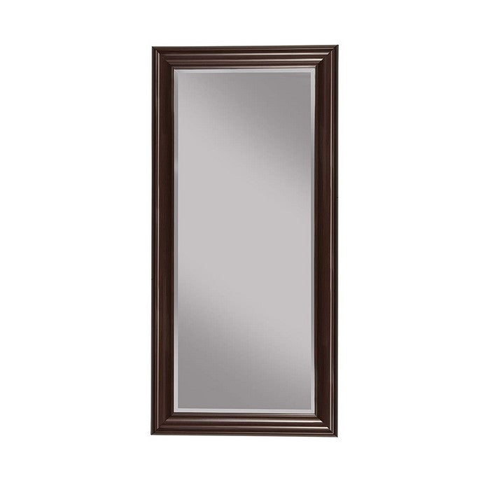 Full Length Leaner Mirror With a Rectangular Polystyrene Frame, Cherry Brown