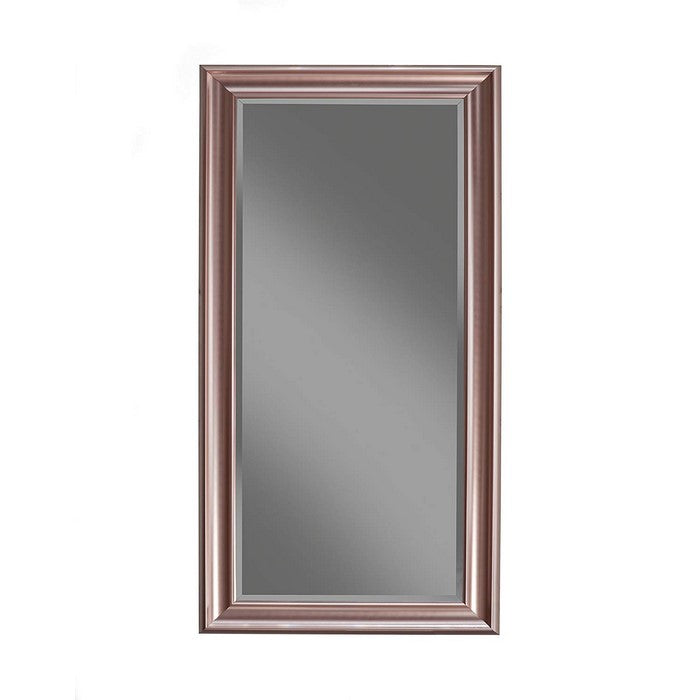 Full Length Leaner Mirror With a Rectangular Polystyrene Frame, Rose Gold