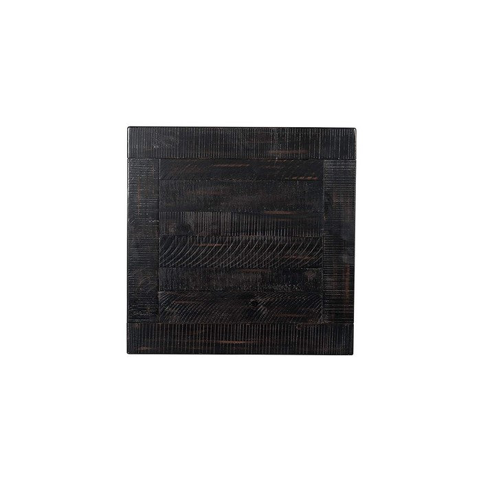 Wooden End Table With Drawer & Shelf, Antique Black