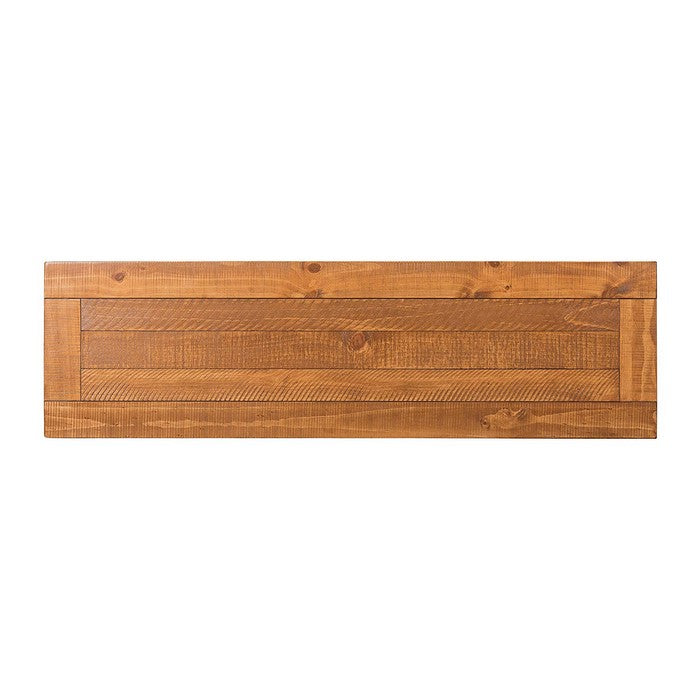 Dual Tone Wooden Console Table With Three Drawers, White and Brown