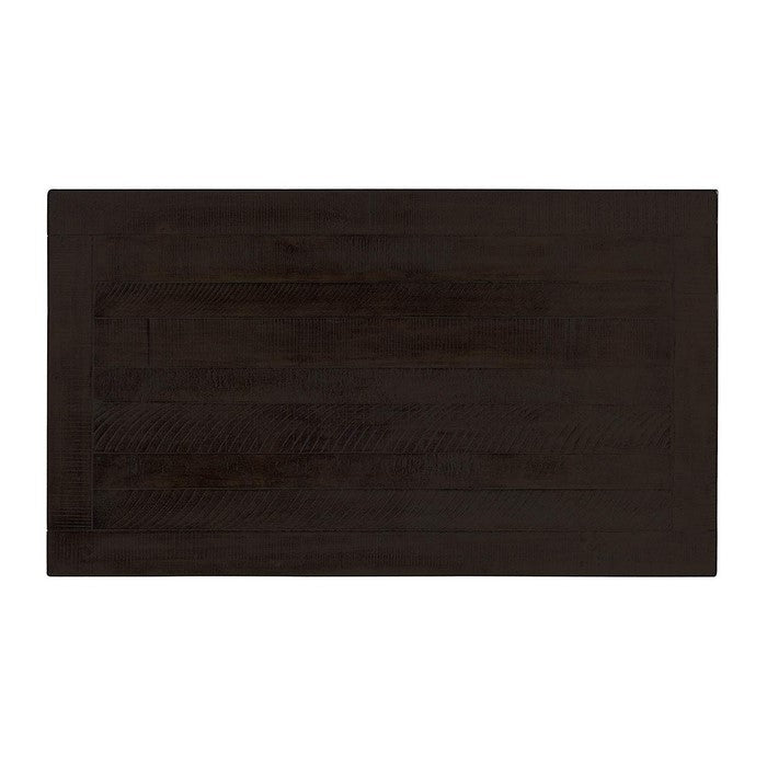 Wooden Coffee Table With Two Drawers, Espresso Brown