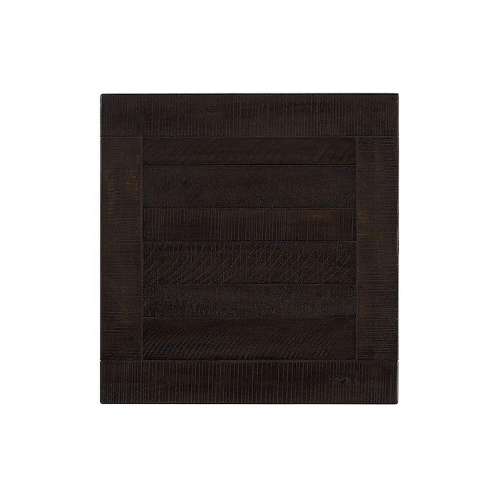 Wooden End Table With 1 Drawer & 1 Shelf, Espresso Brown