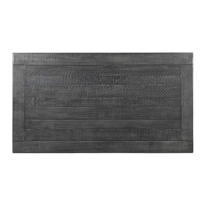 Wooden Coffee Table With Two Spacious Drawers, Gray